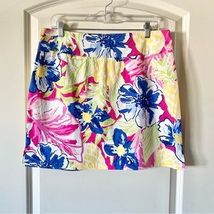 Rafaella Ladies Tennis Golf Pickleball Tropical Stretch Skort size Large